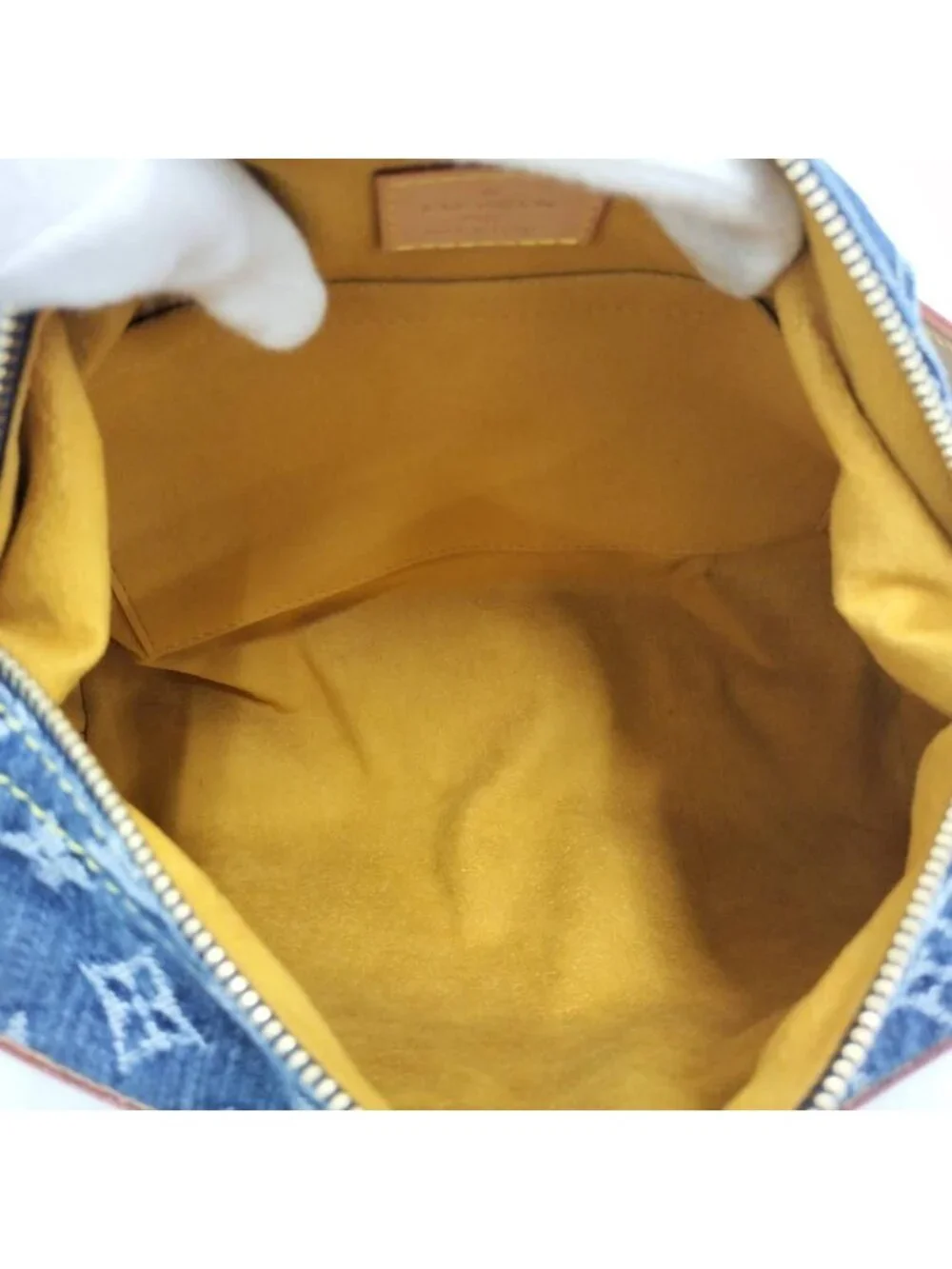 Louis Vuitton Buggy PM Handbag Monogram Denim Blue
